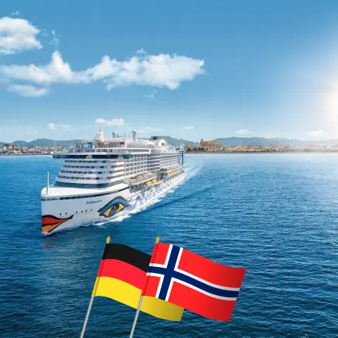 Croisière dans le Nordland au départ de Hambourg à bord du navire AIDAperla avec des escales en Allemagne et en Norvège pendant 8 jours