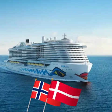 Kreuzfahrt in der Ostsee ab Kiel an Bord des Schiffes AIDAnova mit Besuchen in Norwegen und Dänemark für 15 Tage