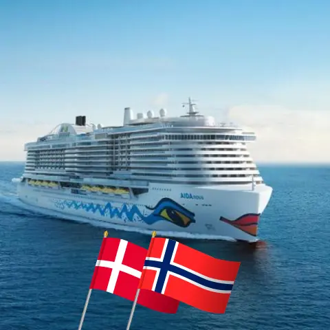 Crucero en el Mar Báltico desde Kiel a bordo del barco AIDAnova con visitas a Dinamarca y Noruega durante 5 días