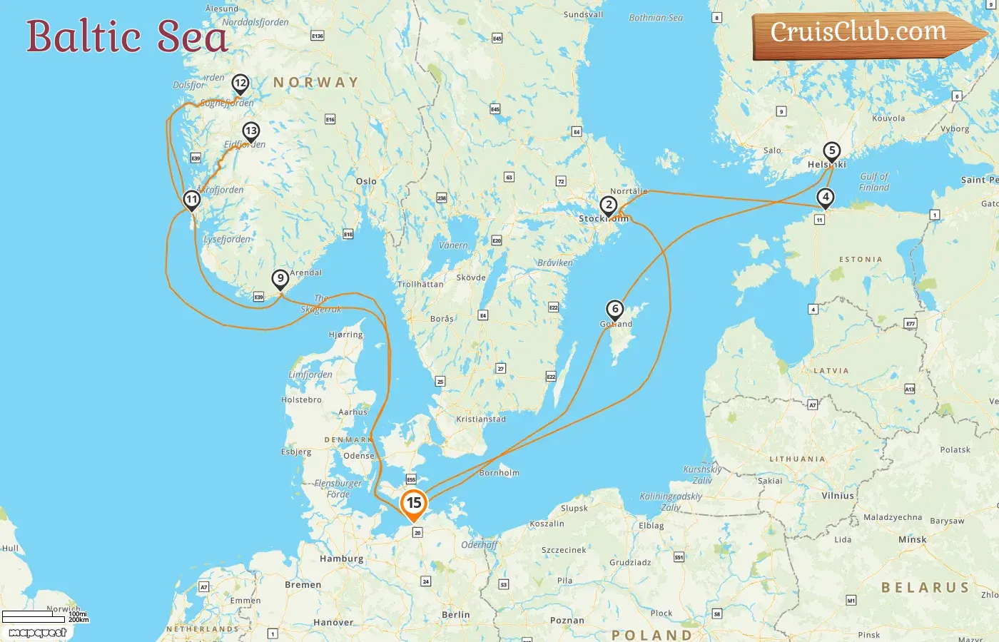 Baltic Sea Cruise with AIDAdiva: Germany, Sweden, Estonia, Finland, Norway