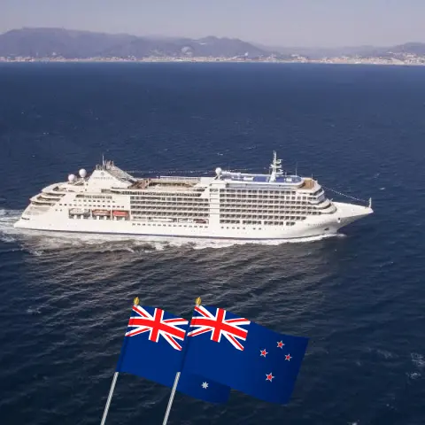 Kreuzfahrt in Neuseeland von Melbourne nach Auckland an Bord des Schiffes Silver Moon mit Besuchen in Australien und Neuseeland für 17 Tage