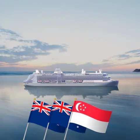 Kreuzfahrt in Australien von Auckland nach Singapur an Bord des Schiffes Silver Nova mit Besuchen in Neuseeland, Australien, Indonesien und Singapur für 35 Tage