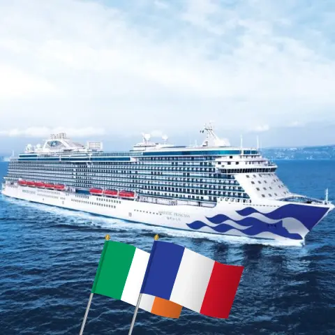 Croisière dans les îles britanniques au départ de Southampton à bord du navire Majestic Princess avec des escales en Irlande et en France pendant 13 jours