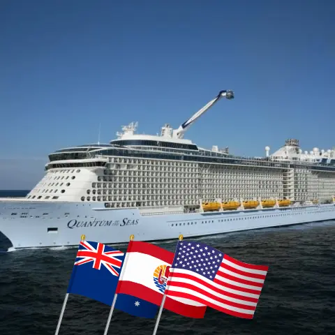 Круиз в Южной части Тихого океана из Брисбен в Сиэтл на корабле Quantum of the Seas с посещением Австралии, Французской Полинезии и США на 24 дня