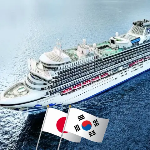 Круиз по Восточной Азии из Йокогамы на борту судна Diamond Princess с посещениями Японии и Южной Кореи на 19 дней