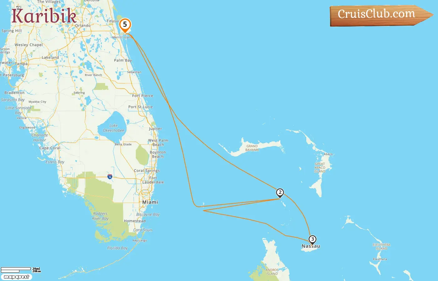 Cruzeiro no Caribe a partir de Port Canaveral / Orlando a bordo do navio Norwegian Joy com visitas aos EUA e Bahamas por 5 dias