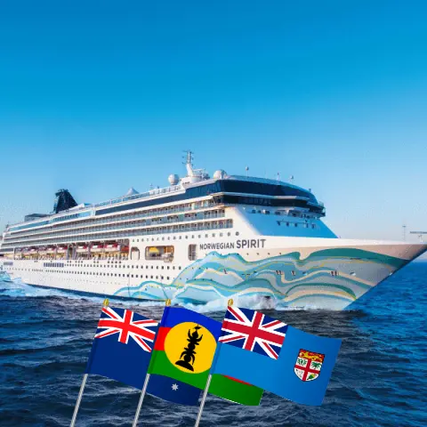 Croisière en paquebot Norwegian Spirit de Sydney à Lautoka dans le Pacifique Sud avec escales en Australie, en Nouvelle-Calédonie, au Vanuatu et aux Fidji pendant 12 jours