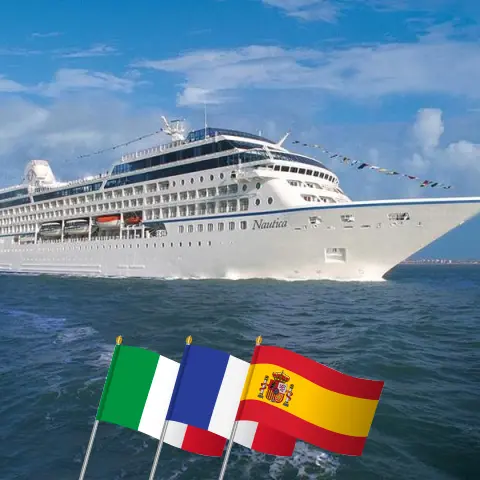 Kreuzfahrt im Mittelmeer von Civitavecchia nach Barcelona an Bord des Schiffes Oceania Nautica mit Besuchen in Italien, Frankreich und Spanien für 8 Tage