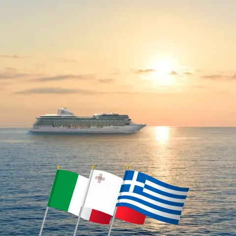 Cruise in the Mediterranean from Civitavecchia to Istanbul aboard Oceania Allura ship with visits to Italy, Malta, Greece, and Turkey for 11 days