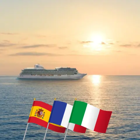 Kreuzfahrt im Mittelmeer von Lissabon nach Civitavecchia an Bord des Schiffes Oceania Allura mit Besuchen in Spanien, Frankreich und Italien für 11 Tage