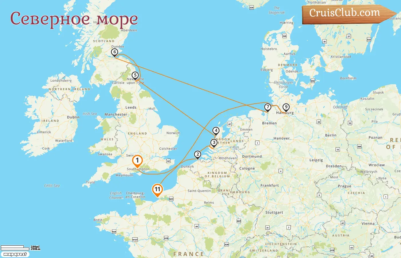 Круиз по Северному морю из Саутгемптона в Ле-Гавр на борту судна Oceania Marina с посещениями Бельгии, Нидерландов, Германии и Франции на 11 дней