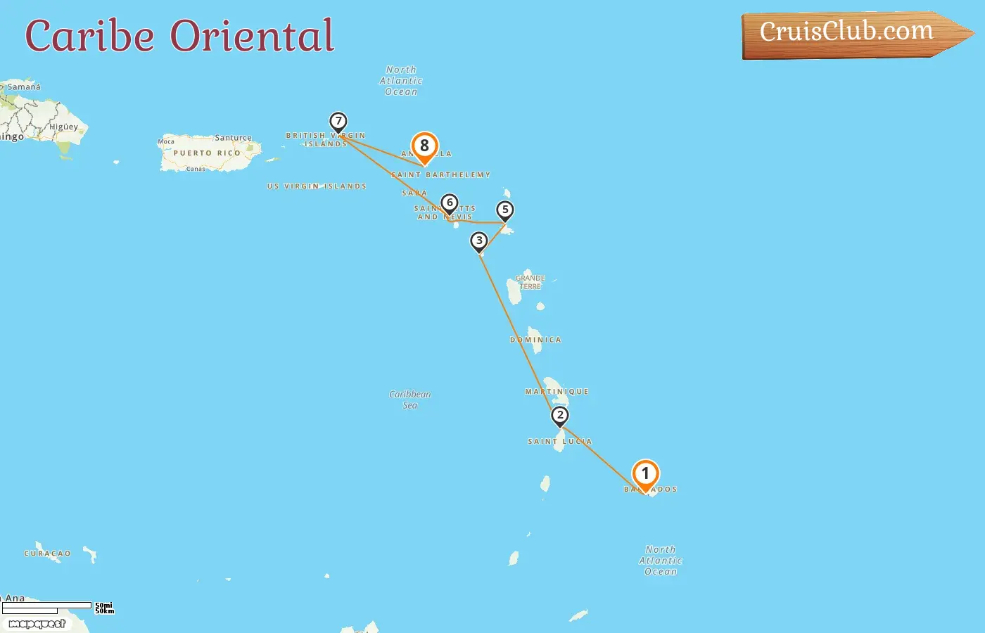 Cruzeiro no Caribe Oriental de Bridgetown a St. Maarten a bordo do navio Seabourn Ovation com visitas a Barbados, Santa Lúcia, Montserrat, São Cristóvão e Neves e Ilhas Virgens Britânicas por 8 dias