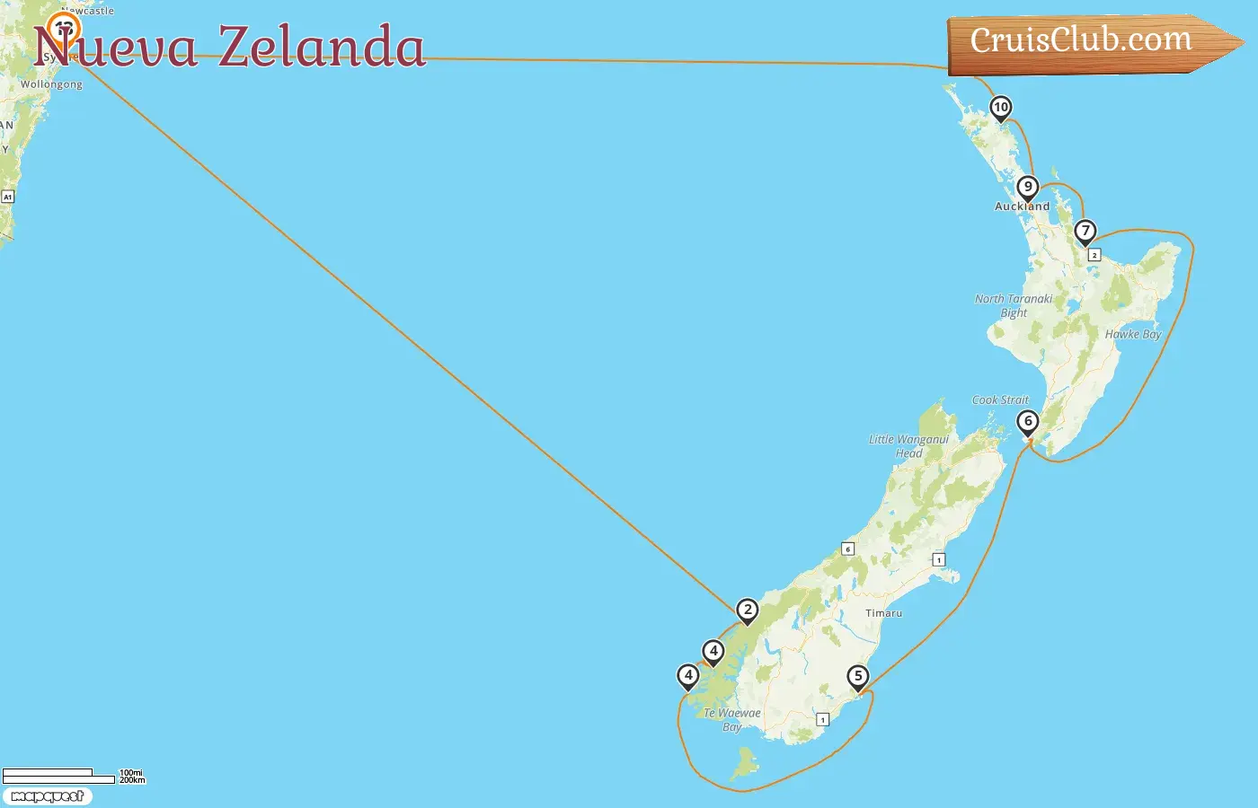 Crucero de Nueva Zelanda desde Sídney a bordo del barco Celebrity Edge con visitas a Australia y Nueva Zelanda durante 13 días