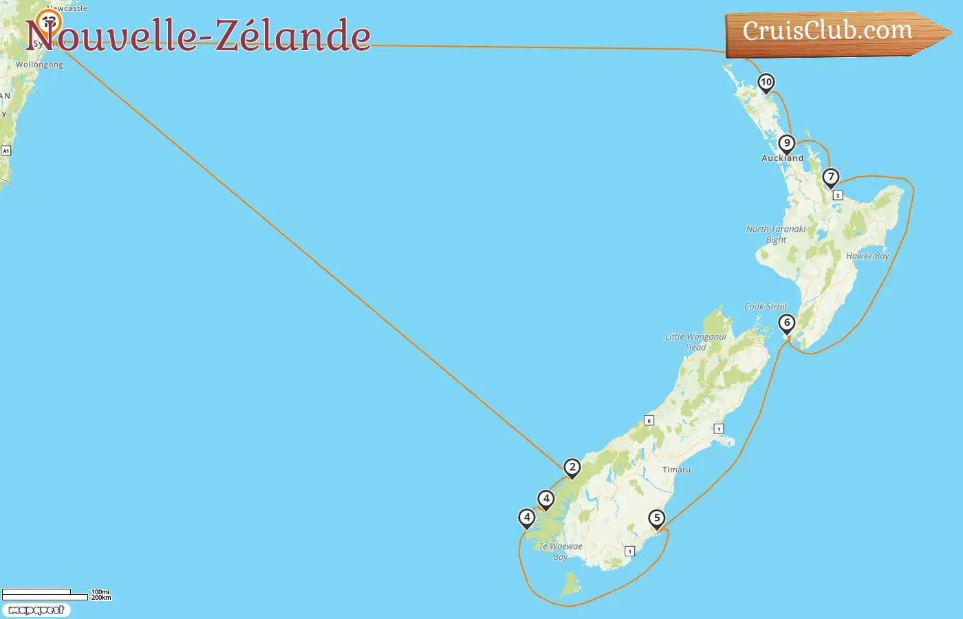 Croisière en Nouvelle-Zélande depuis Sydney à bord du navire Celebrity Edge avec des visites en Australie et en Nouvelle-Zélande pendant 13 jours