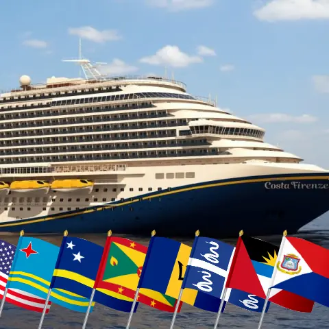Kreuzfahrt in die Karibik ab Miami an Bord des Carnival Firenze-Schiffs mit Stopps in den USA, Aruba, Curaçao, Grenada, Barbados und Martinique für 14 Tage
