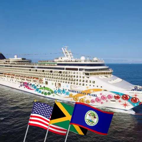 Crucero por el Canal de Panamá desde Miami a bordo del barco Norwegian Pearl con visitas a Estados Unidos, Jamaica, Colombia, Panamá, Costa Rica y Belice por 12 días