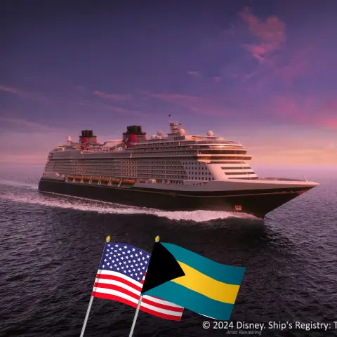 Cruise in the Western Caribbean from Port Everglades aboard Disney Destiny ship with visits to USA and Bahamas for 6 days