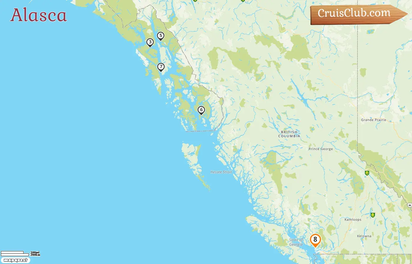 Cruzeiro no Alasca saindo de Vancouver a bordo do navio Celebrity Summit com visitas ao Canadá e EUA por 8 dias