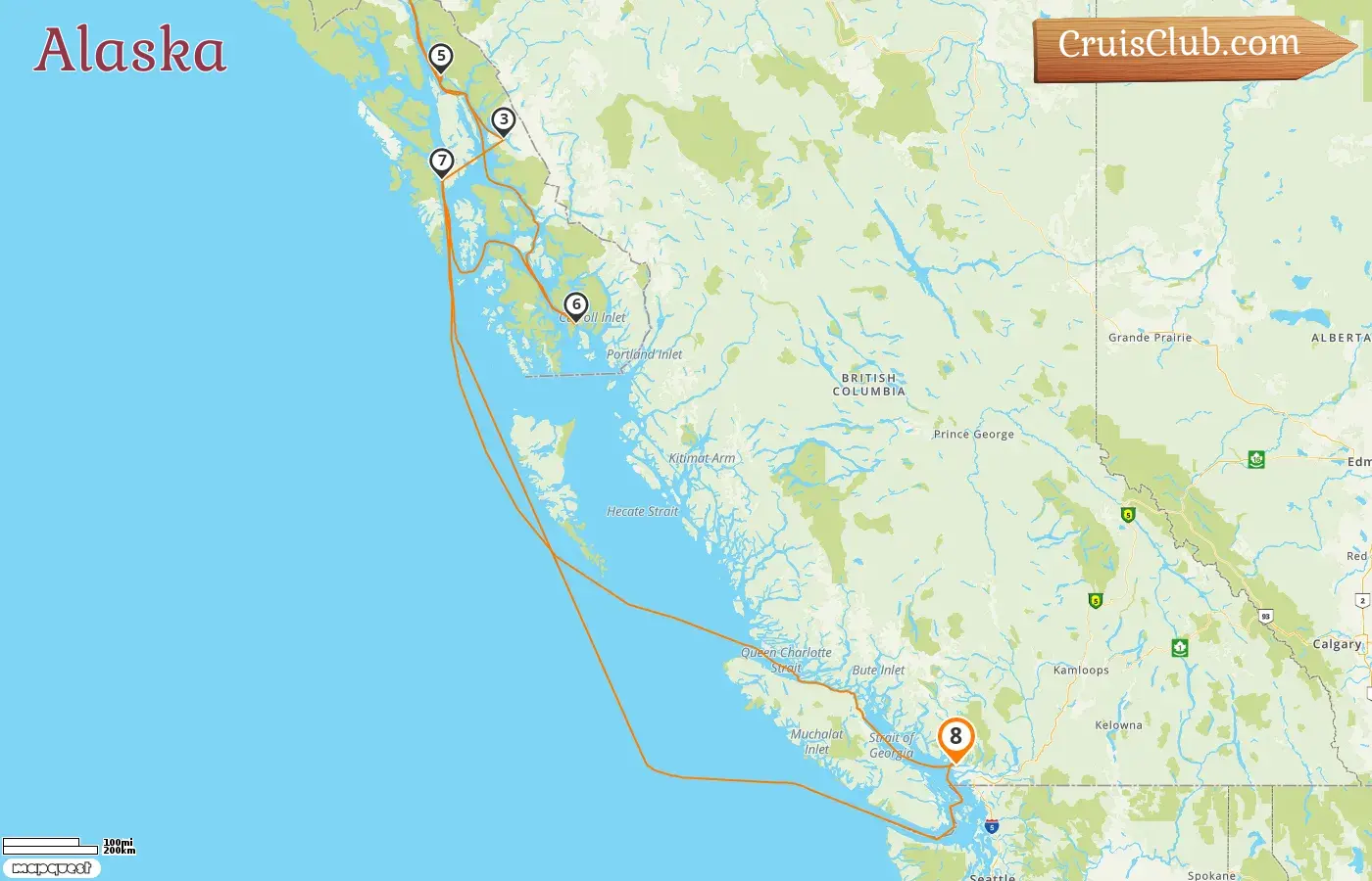 Crucero en Alaska desde Vancouver a bordo del Celebrity Summit con visitas a Canadá y Estados Unidos por 8 días