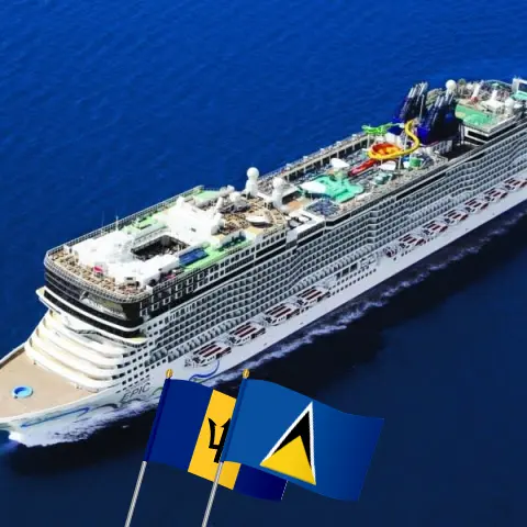 Kreuzfahrt in der östlichen Karibik ab Saint John an Bord des norwegischen Schiffes Epic mit Stopps in Puerto Rico, den Britischen Jungferninseln, Barbados und Saint Lucia für 8 Tage