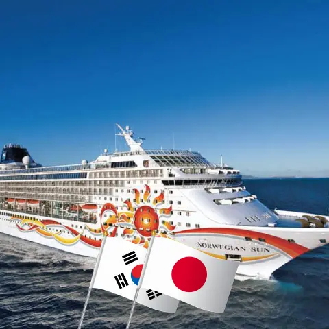 Crucero en el este de Asia de Incheon a Tokio a bordo del barco Norwegian Sun con visitas a Corea del Sur y Japón por 12 días