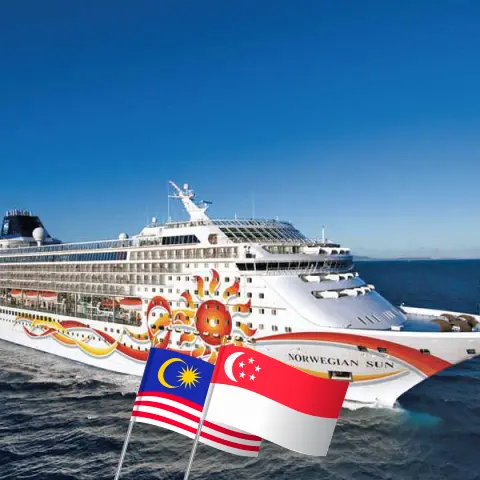 Crucero en Asia desde Laem Chabang a Singapur a bordo del barco Norwegian Sun con visitas a Tailandia, Vietnam, Malasia y Singapur durante 12 días