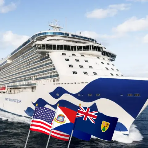 Kreuzfahrt in der östlichen Karibik ab Port Canaveral / Orlando an Bord des Schiffes Sky Princess mit Besuchen in den USA und Puerto Rico für 9 Tage