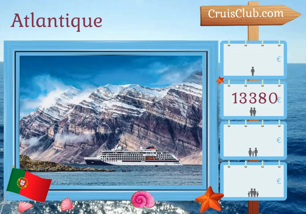 Croisière dans l`Atlantique de Ponta Delgada à Leixões à bord du navire HANSEATIC nature avec des visites au Portugal pendant 14 jours