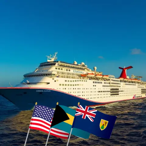 Kreuzfahrt in der Karibik ab Jacksonville an Bord des Carnival Elation-Schiffs mit Stopps in den USA und den Bahamas für 8 Tage