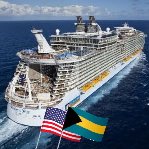 Croisière dans les Caraïbes de l`Est depuis Fort Lauderdale à bord du navire Allure of the Seas avec escales aux États-Unis, à Porto Rico et aux Bahamas pendant 9 jours