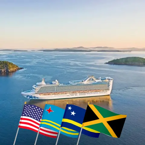 Kreuzfahrt im Panamakanal von Fort Lauderdale an Bord des Schiffes Caribbean Princess mit Besuchen in den USA, Aruba, Curaçao, Kolumbien, Panama, Costa Rica und Jamaika für 13 Tage
