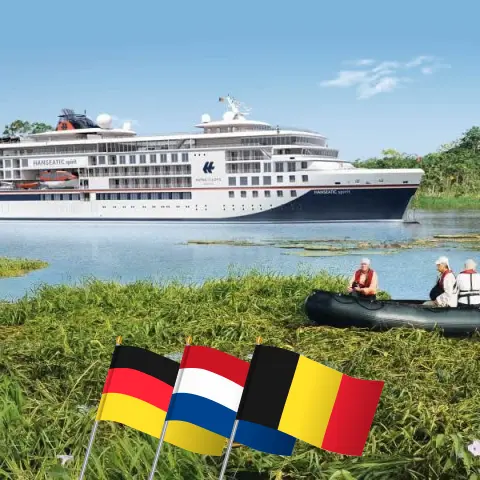 Kreuzfahrt in der Nordsee ab Hamburg an Bord des Schiffes HANSEATIC spirit mit Besuchen in Deutschland, den Niederlanden und Belgien für 9 Tage