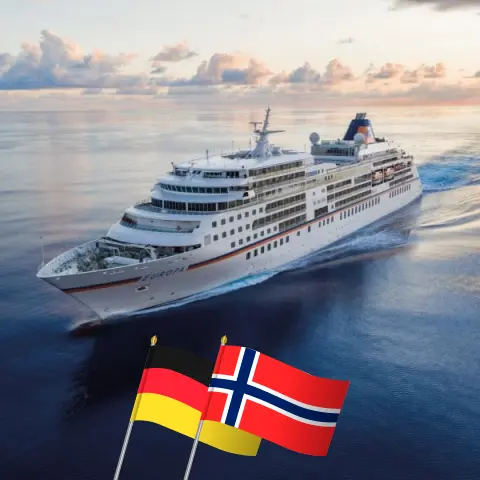 Круиз по Северным странам от Гамбурга до Травемюнде на борту судна MS EUROPA с посещением Германии и Норвегии на 15 дней