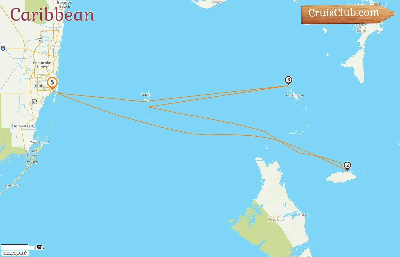 Cruise in the Caribbean from Miami aboard Norwegian Getaway ship with visits to USA and Bahamas for 5 days