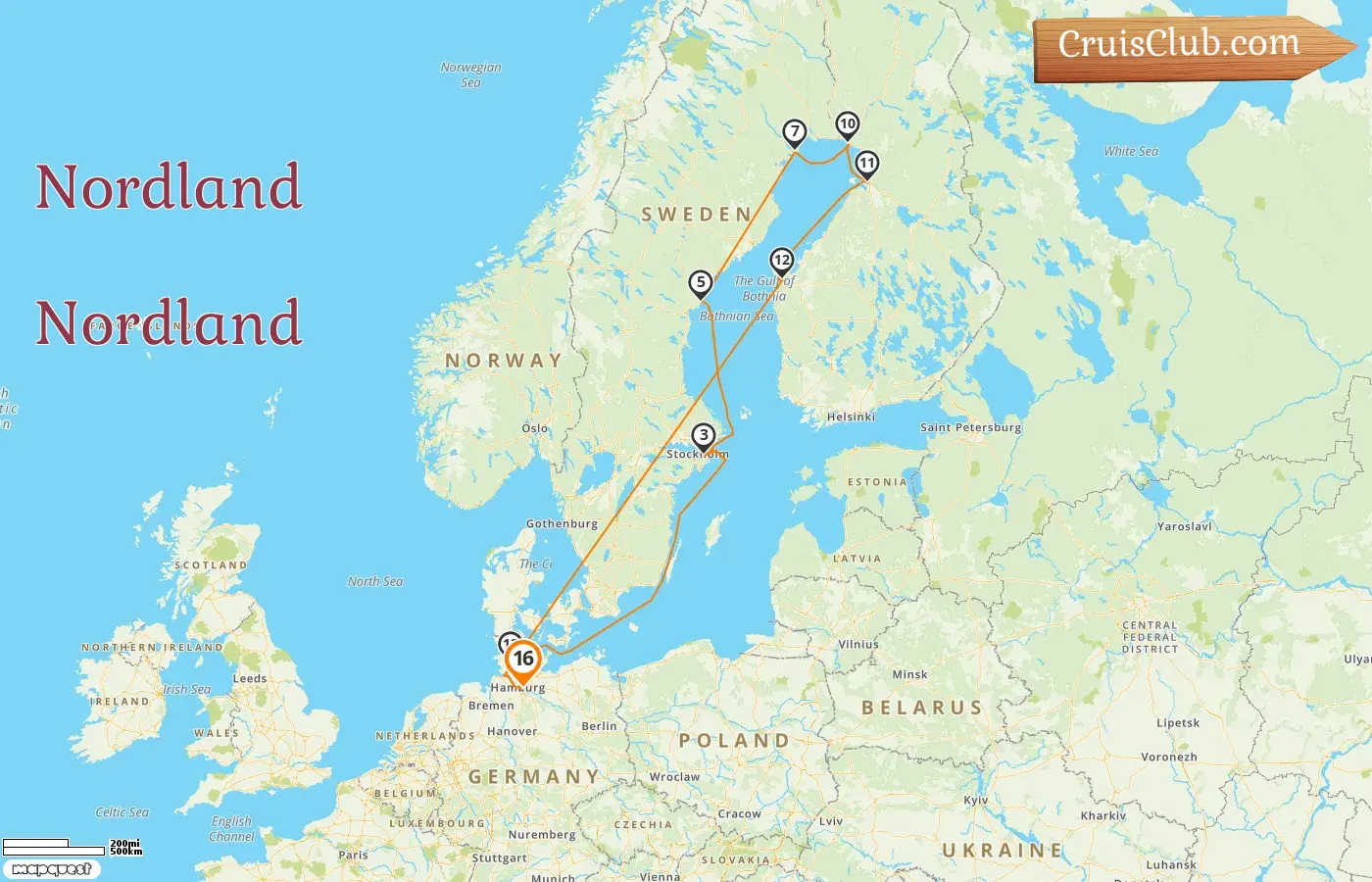 Cruzeiro no Norte a bordo do navio HANSEATIC nature com visitas à Alemanha, Suécia e Finlândia por 16 dias