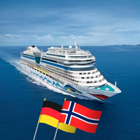Croisière dans le Nord depuis Hambourg à bord du navire AIDAsol avec des escales en Allemagne et en Norvège pendant 13 jours