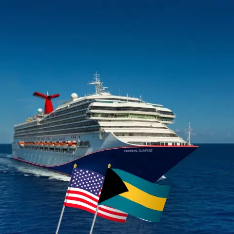 Круиз по Карибскому морю из Майами на борту судна Carnival Sunrise с посещением США и Багамских островов на 6 дней