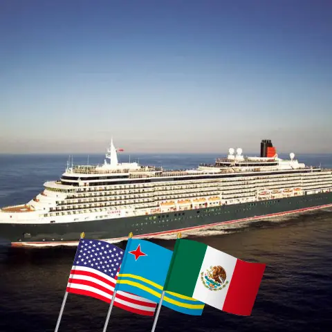 Crucero en el Canal de Panamá de Nueva York a Los Ángeles a bordo del barco Queen Victoria con visitas a EE. UU., Aruba, Panamá, El Salvador y México durante 18 días