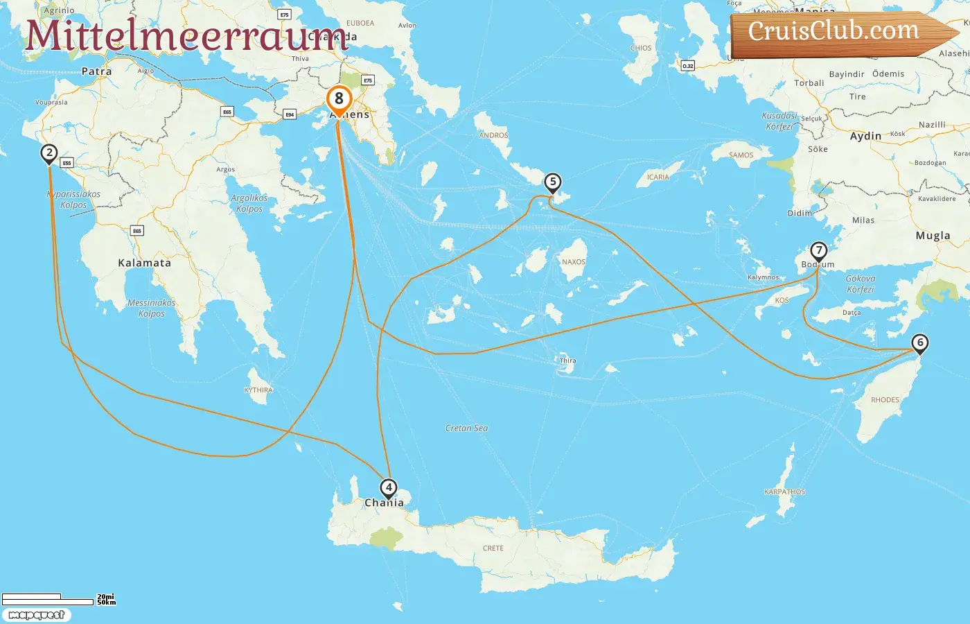 Kreuzfahrt im Mittelmeer ab Piräus an Bord des Schiffes Seven Seas Splendor mit Besuchen in Griechenland und der Türkei für 8 Tage