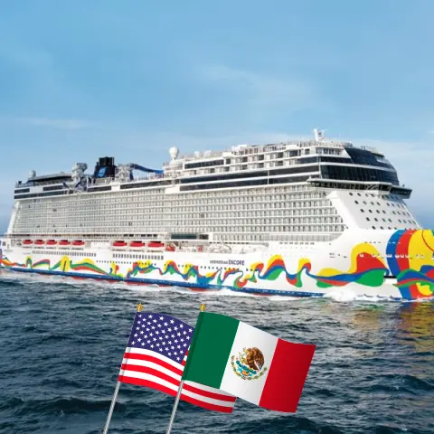Crucero México desde Los Ángeles a bordo del barco Norwegian Encore con visitas a EE. UU. y México durante 8 días