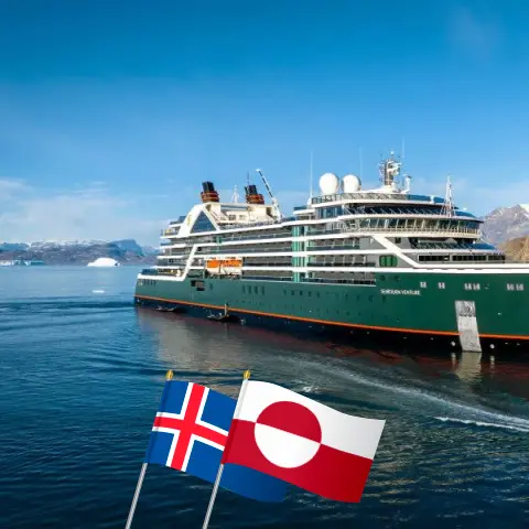 Croisière en Islande au départ de Reykjavik à bord du navire Seabourn Venture avec des escales en Islande et au Groenland pendant 11 jours