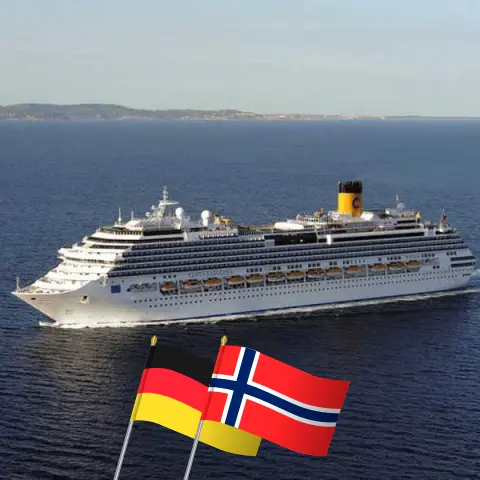 Kreuzfahrt durch das Nordland ab Hamburg an Bord des Schiffes Costa Favolosa mit Stopps in Deutschland und Norwegen für 13 Tage