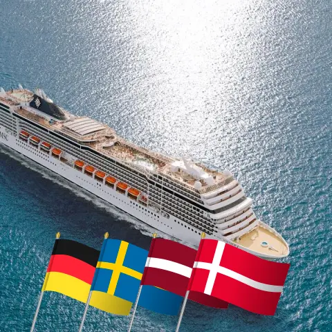 Круиз по Балтийскому морю из Варнемюнде на корабле MSC Magnifica с посещениями Германии, Польши, Швеции, Латвии и Дании на 8 дней