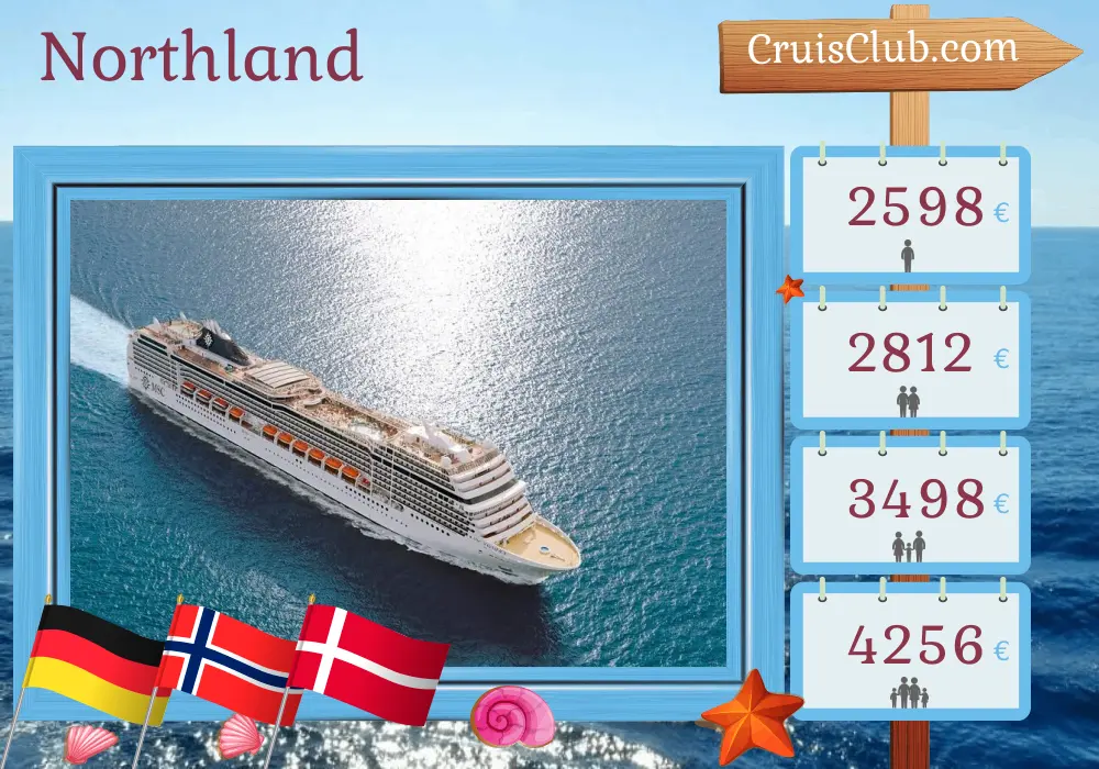 Northland Cruise on MSC Magnifica with stops in Germany, Norway, and Denmark for 8 days