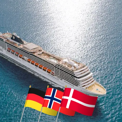 Croisière dans le Nordland au départ de Warnemünde à bord du navire MSC Magnifica avec des visites en Allemagne, en Norvège et au Danemark pendant 8 jours