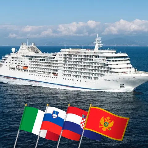 Croisière en Méditerranée au départ de Venise à bord du navire Silver Muse avec des escales en Italie, Slovénie, Croatie et Monténégro pendant 10 jours