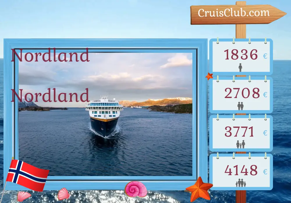Cruzeiro no Norte das Montanhas a Trondheim a bordo do navio Havila Pollux com visitas à Noruega por 11 dias