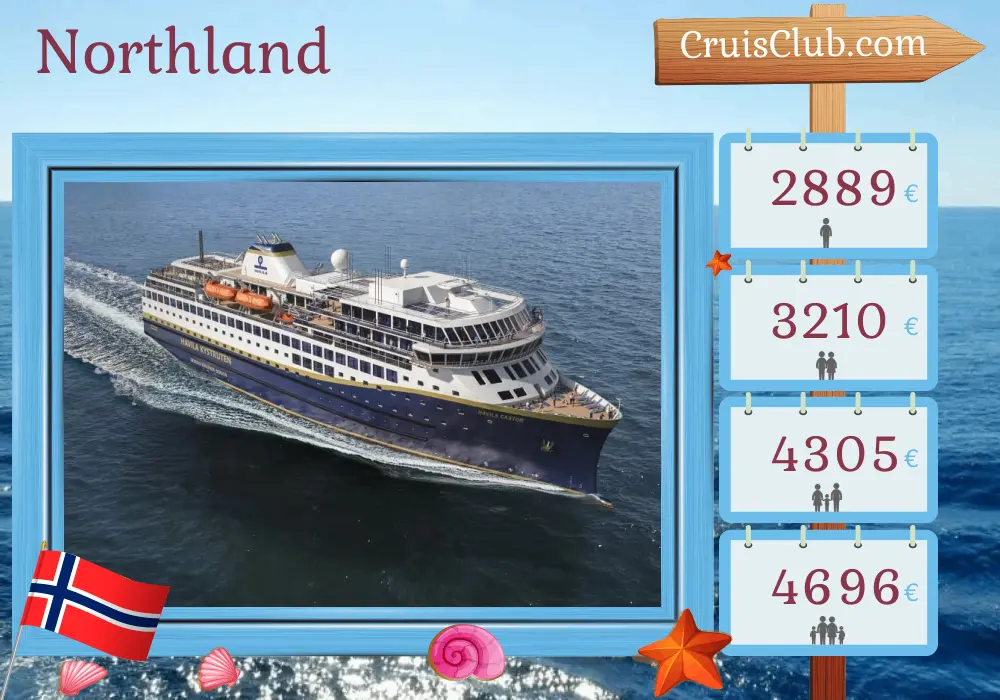 Cruise in the Northland from Mountains aboard Havila Castor ship with visits to Norway for 12 days