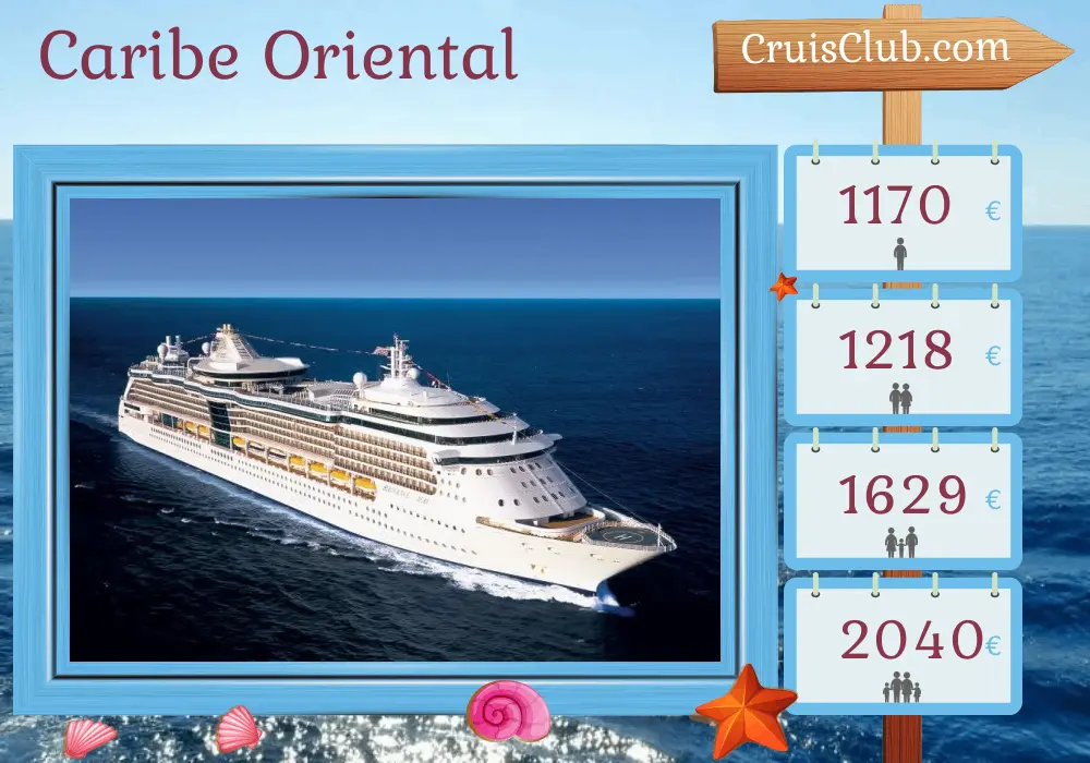 Crucero por el Caribe Oriental desde Saint John a bordo del barco Radiance of the Seas con visitas a Puerto Rico durante 8 días