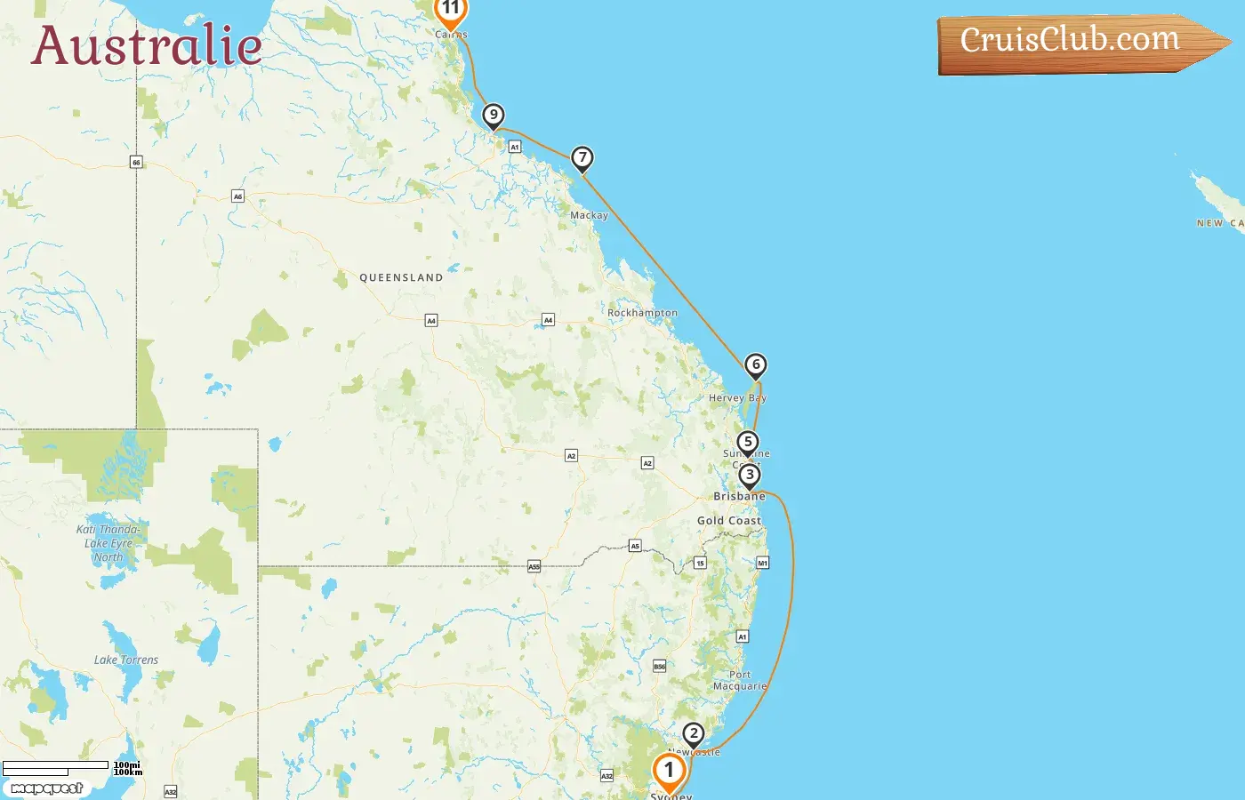 Croisière en Australie de Sydney à Cairns à bord du navire Silver Nova avec des visites en Australie pendant 11 jours